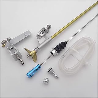 WQAZ Flexible steering rudder 3.175mm 1/8" flexible Shaft Strut 52mm Steering Rudder 30mm Copper Propeller kit for Small RC Boat Speed Boat Ensure that the shaft works smoothly and stably