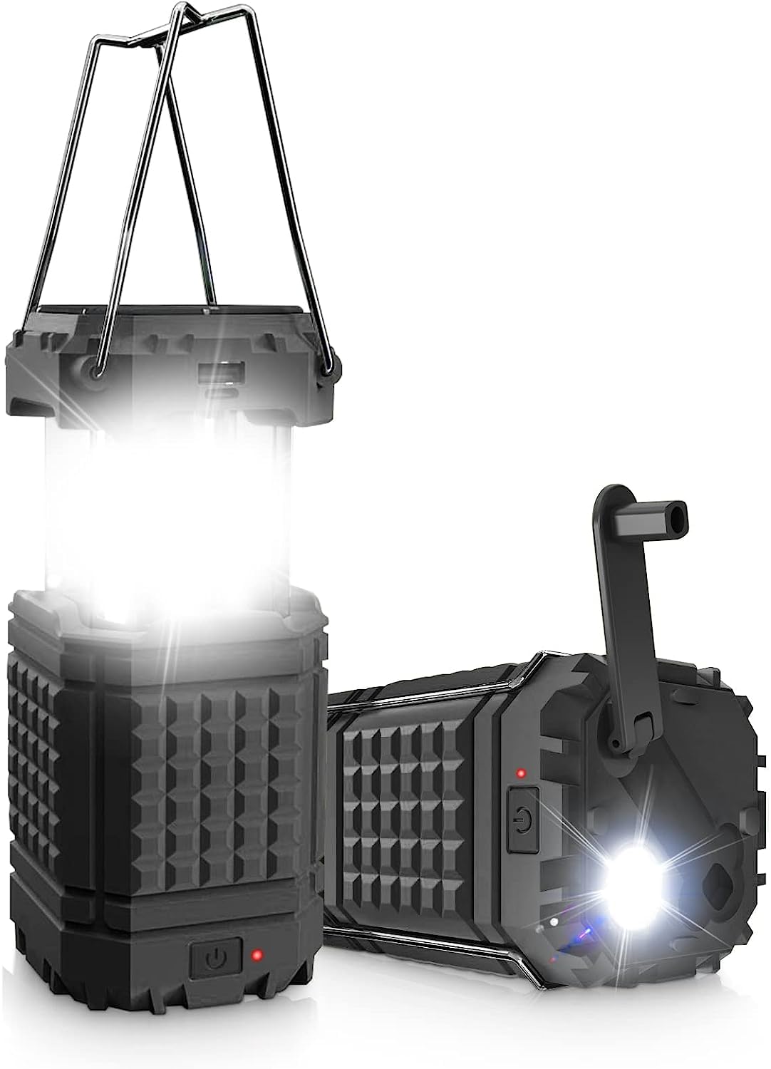 Camping Lantern Solar Powered LED for Power Outages, Emergency Light for Hurricane Supplies Survival Kits, Portable Solar Lamp, Camping Gear Accessories Essentials