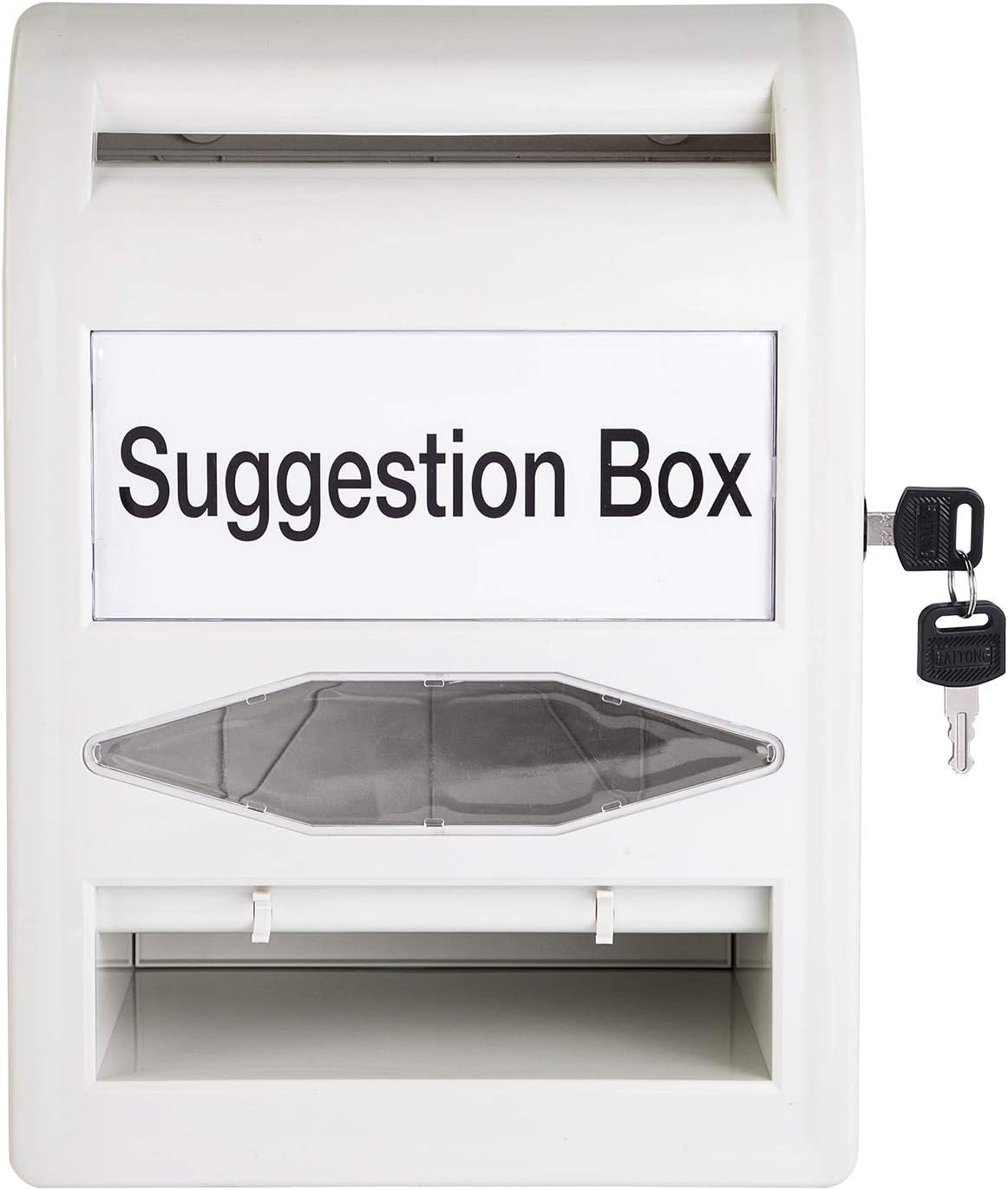 ABS Ballot Box With Lock and Key, Non-clear