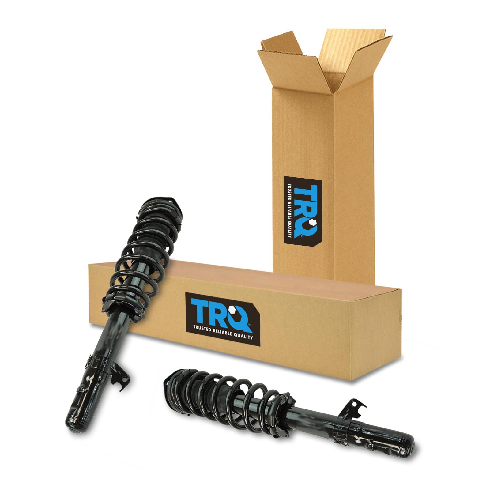 TRQ Struts Shock &amp; Spring Front Left &amp; Right Pair Set for Ford Fusion Mercury Milan