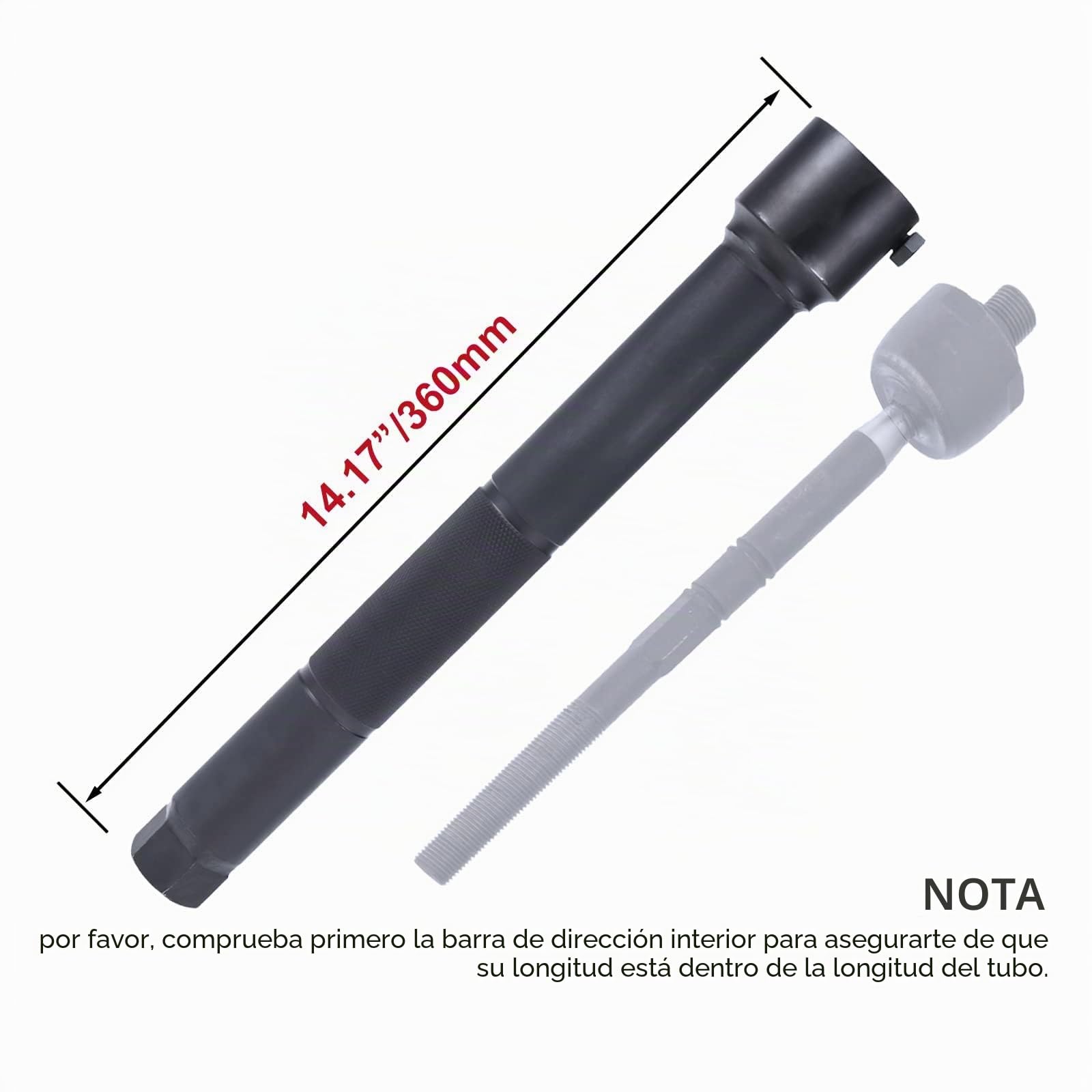 BOOMSTART 4 Piezas Extractor de Rótula de Dirección, 30-45mm Herramienta Rotula Axial, Universal Extractor Barra Axial Rótula Interior Barra de Dirección para Coche Vehículos