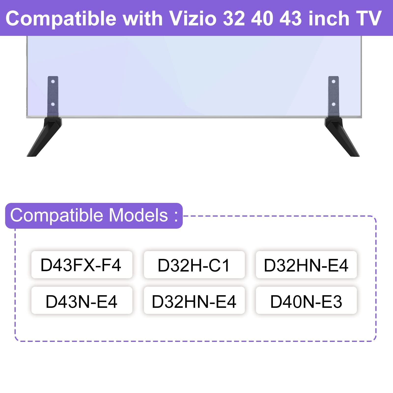 TV Base Stand For Vizio TV Legs Replacement, Only For