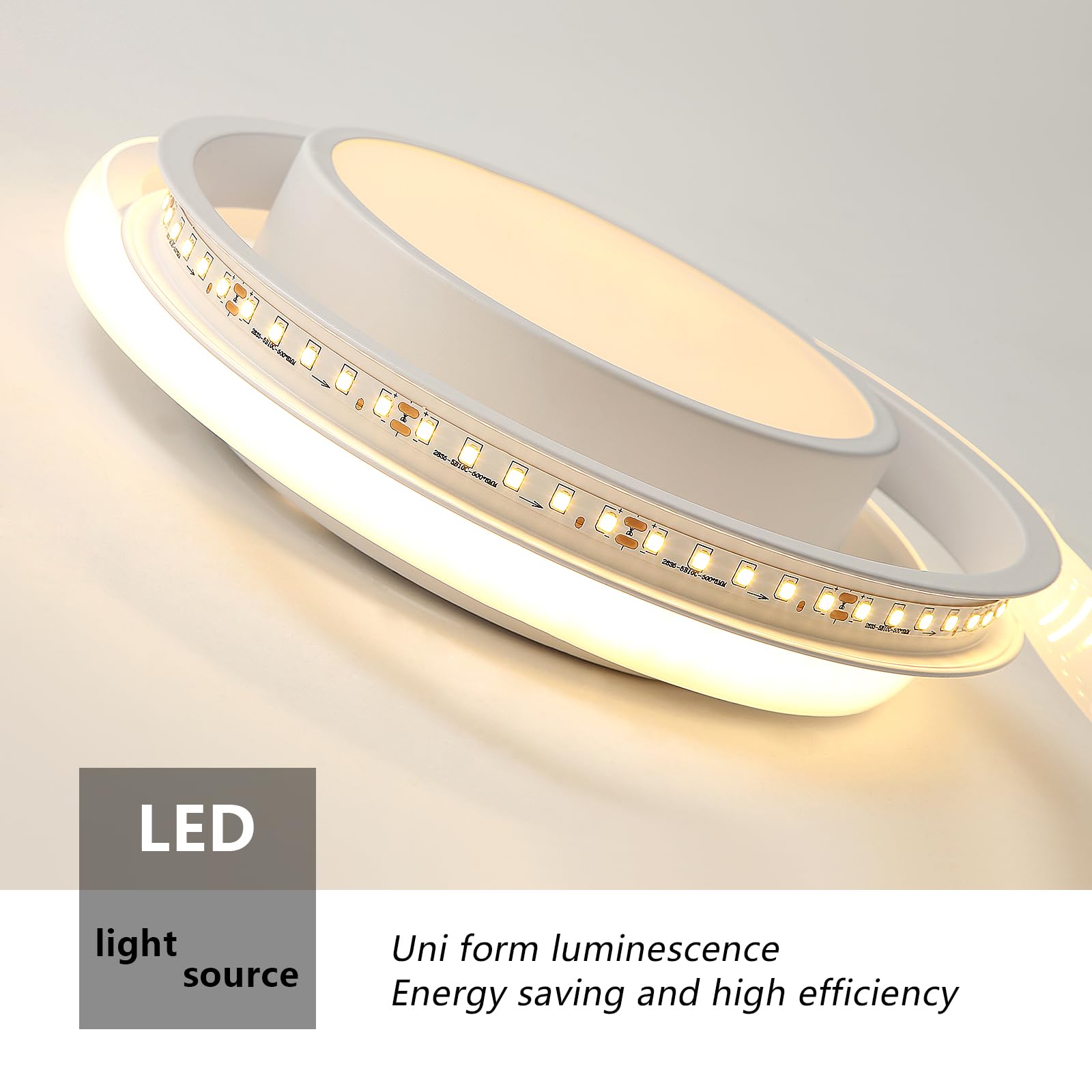 Comely LED Deckenleuchte Modern 42W, 4800LM, 3000K Warmweiß, Rundes Design Ø 40cm – Energieeffiziente Deckenlampe für Schlafzimmer, Badezimmer, Küche, Wohnzimmer & Balkon in Weiß