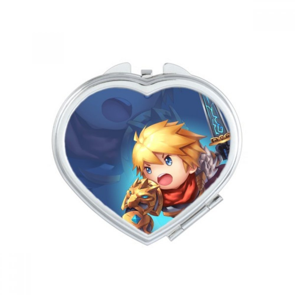 Miroir de poche compact et mignon accessoire beauté pour sac à main sur le thème fantasy donjons