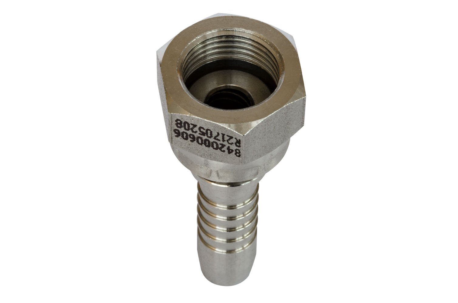 Dicsa 842000404 BSP Flat Seat Swivel Female cone, Stainless Steel, 60º