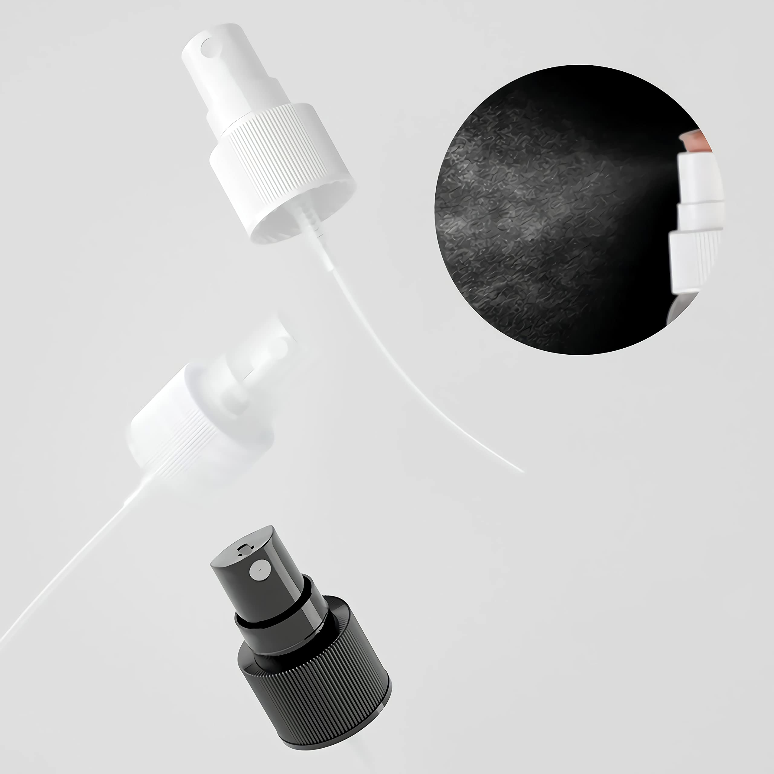 12 Flaconi Spray Da 200 Ml Con Erogatore Nero - Bottiglie Vuote Riutilizzabili Per Profumo, Pulizia E Viaggio - Foto 2