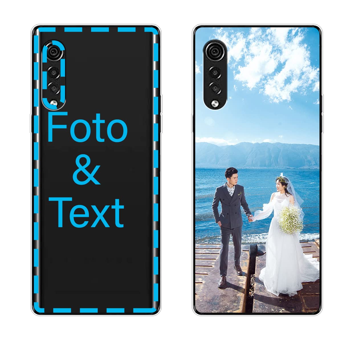 Cover Silicone Anti Colpi per Samsung Galaxy S24+ Plus 5g Disegno Acqua
