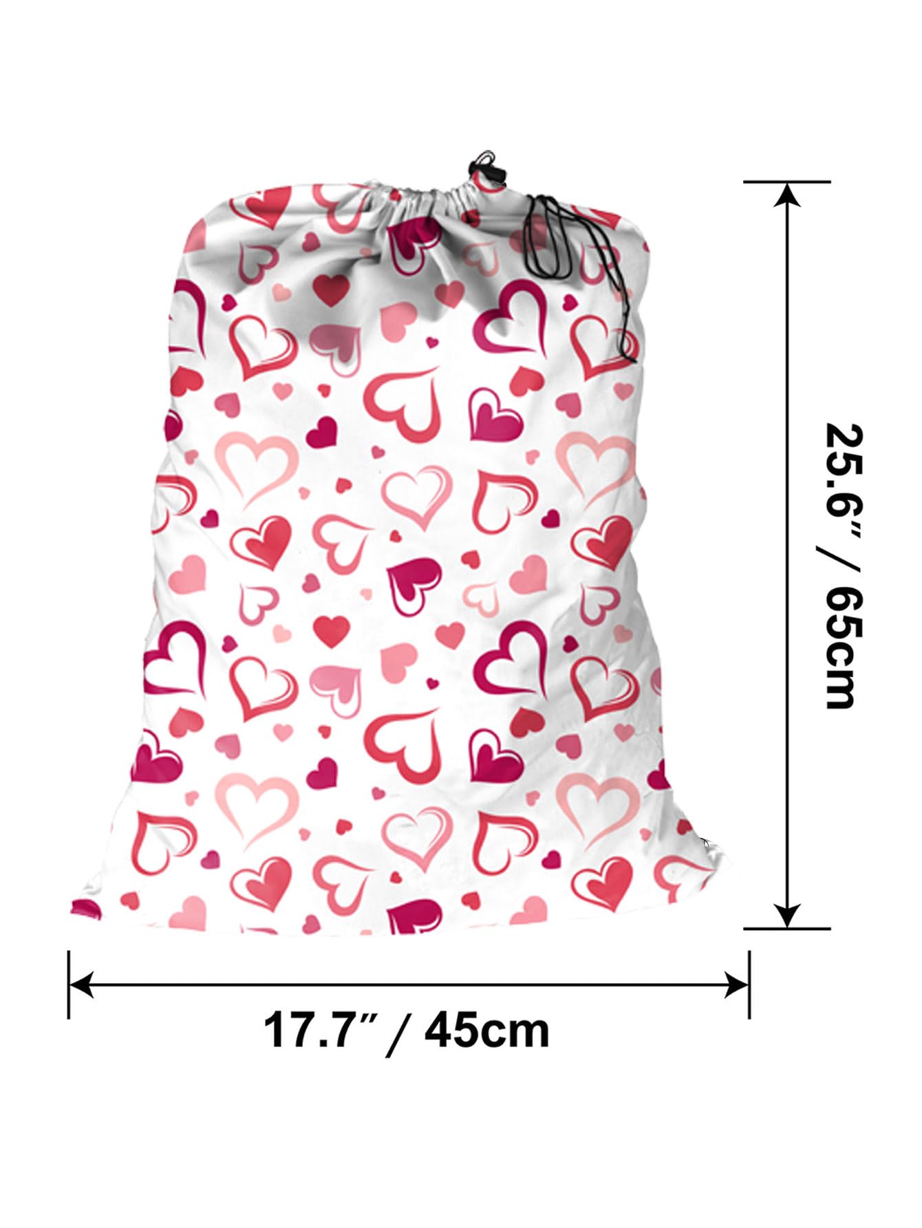 Maishijie 2 Pack Cotton Canvas Heavy Duty Laundry Bag, 17.7”x 25.6", Highly Durable,Toys Storage Bag, Dirty Clothes Bag - Image 2