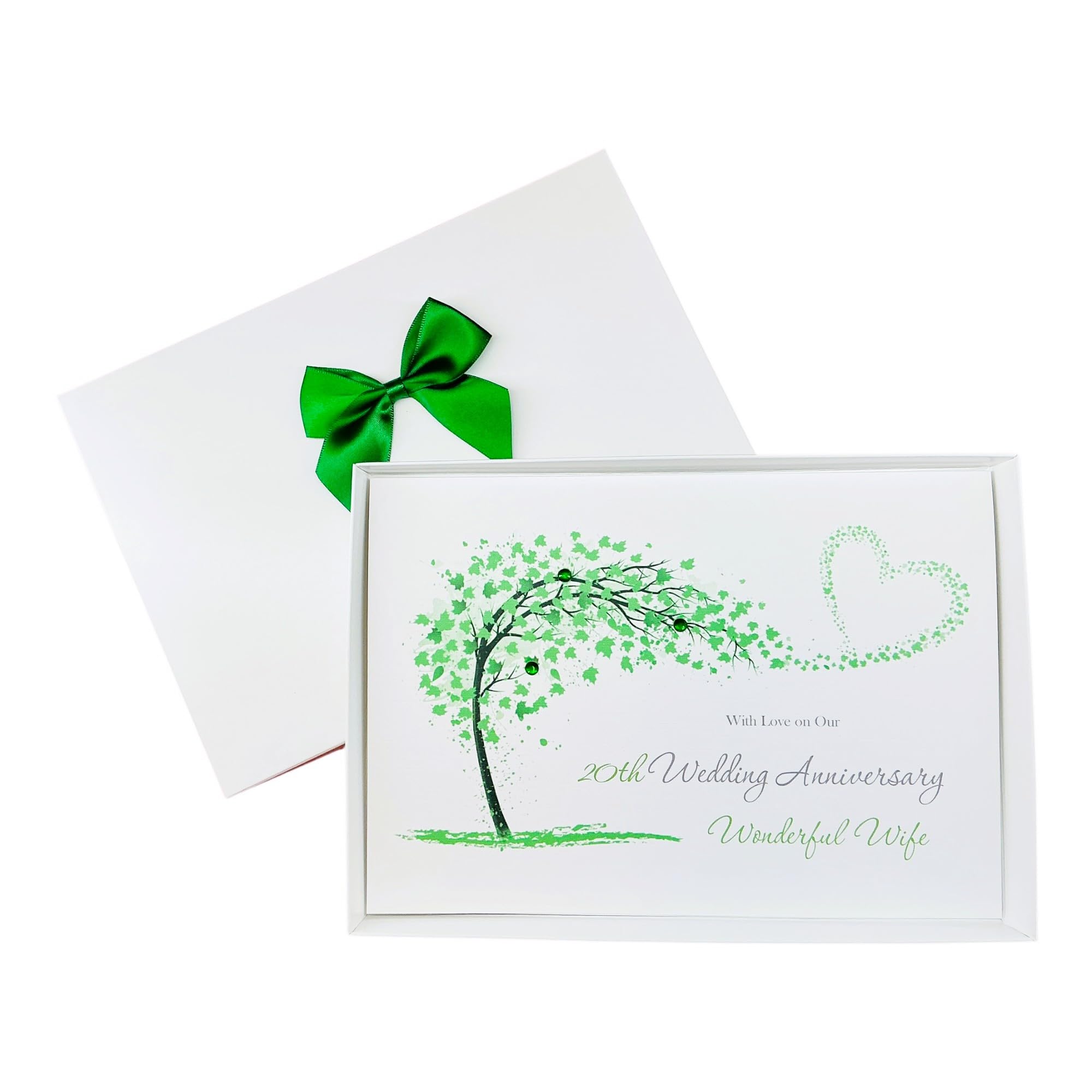 Wife 20th Wedding Anniversary Card Personalised China – SH 118