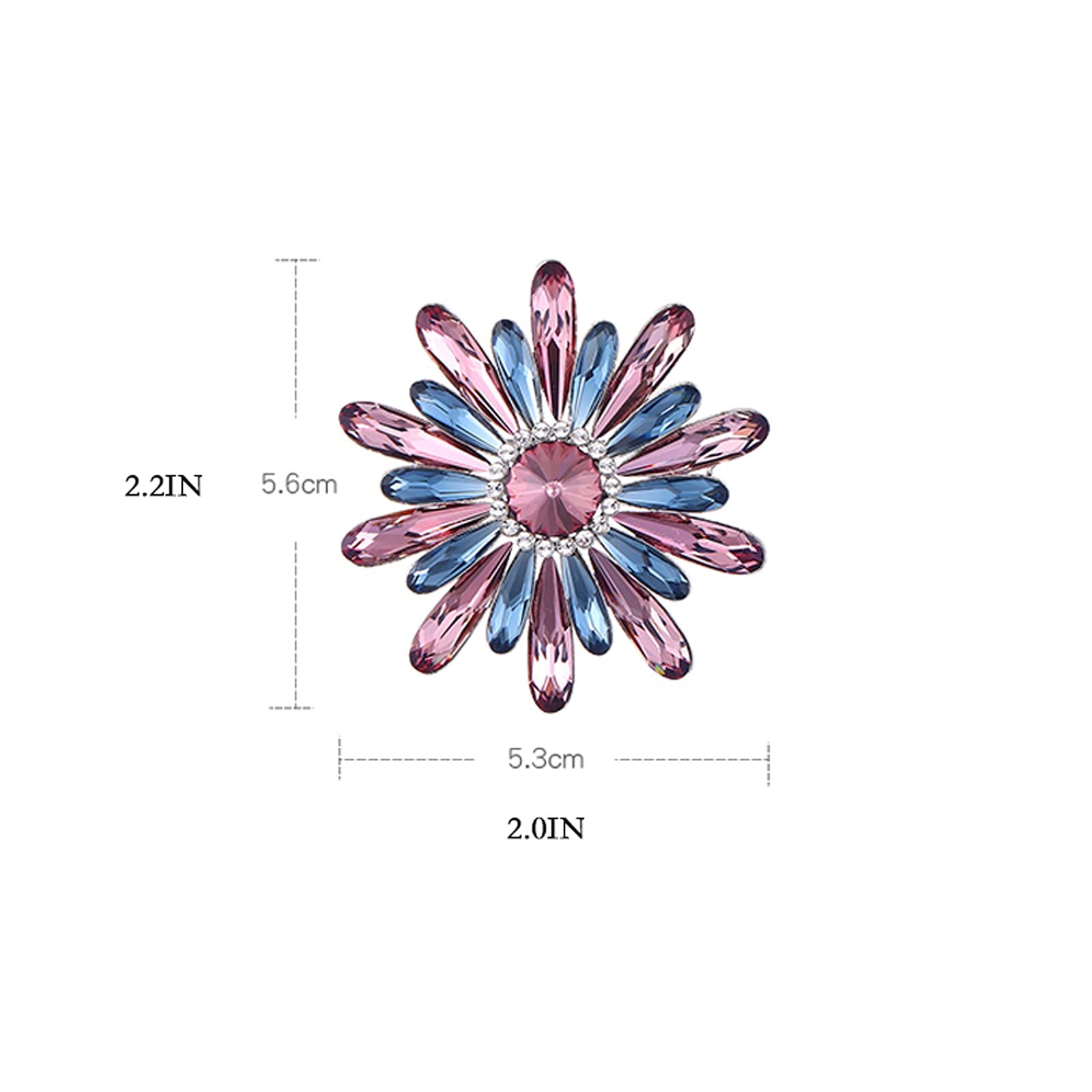 Broche para Mujer, joyería Elegante, Broche de Flores, Fiesta navideña, Cristal de imitación, Temperamento de señora, Ramillete, suéter, Chal, alfileres, Regalo de cumpleaños para Esposa, broches