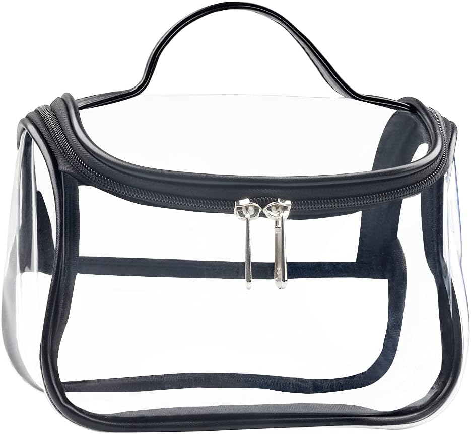 Heavy Duty Clear Cosmetic Bag Waterproof Transparent Travel Makeup Toiletry