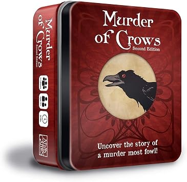 Atlas Games Murder of Crows Second Edition Board Game 2-5 Players 20 Minutes of Gameplay Games for Game Night Teens and Adults Ages 14+ English Version