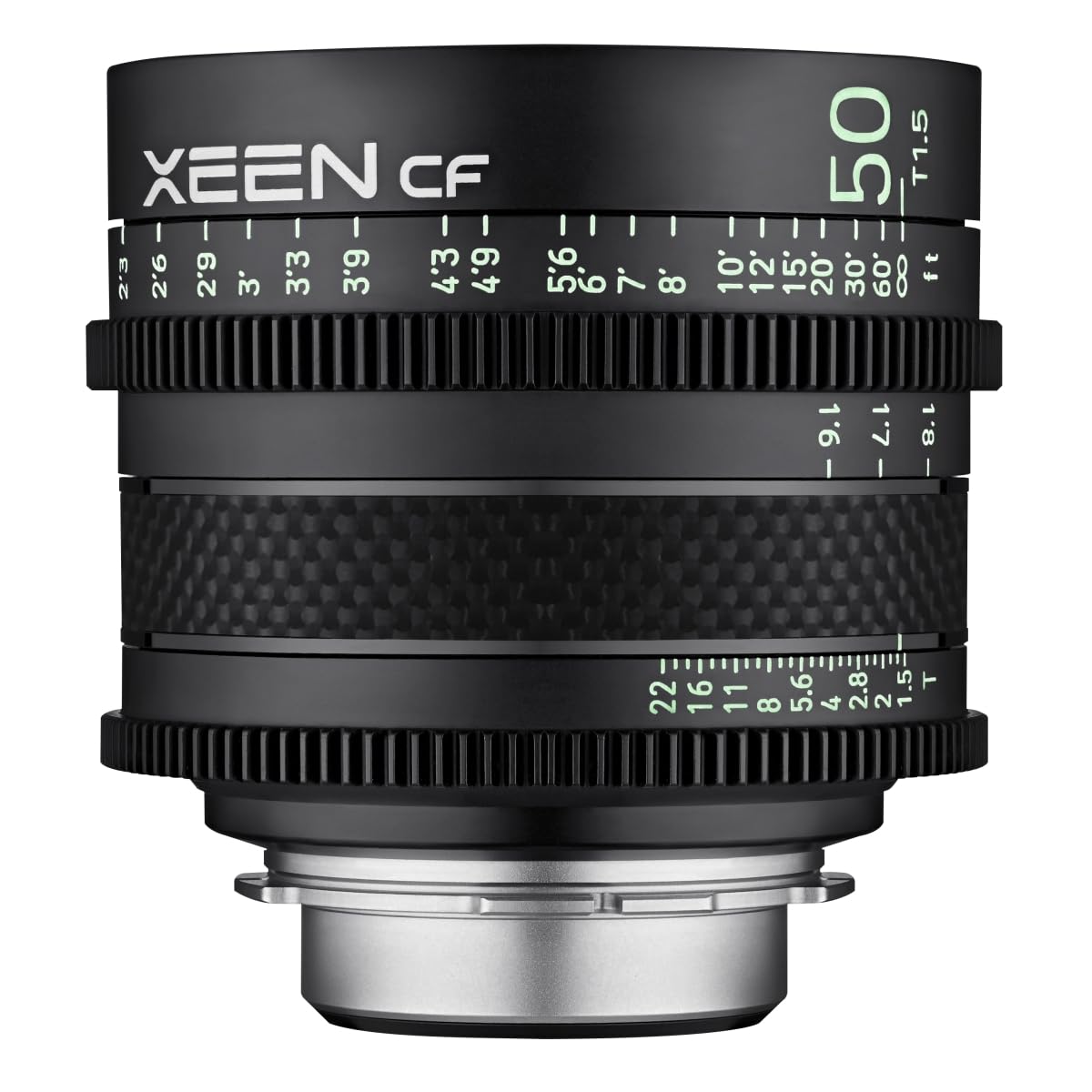XEEN CF Cinema 50mm T1,5 PL Vollformat – professionelles Cine-Objektiv – Carbon Linsenzylinder – extrem kompakt