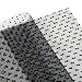 2 Pack 10" Wide x 1 Yard/Sheet Russian French Veil Millinery Birdcage Veil Netting for Wedding DIY Craft (Black Dot)