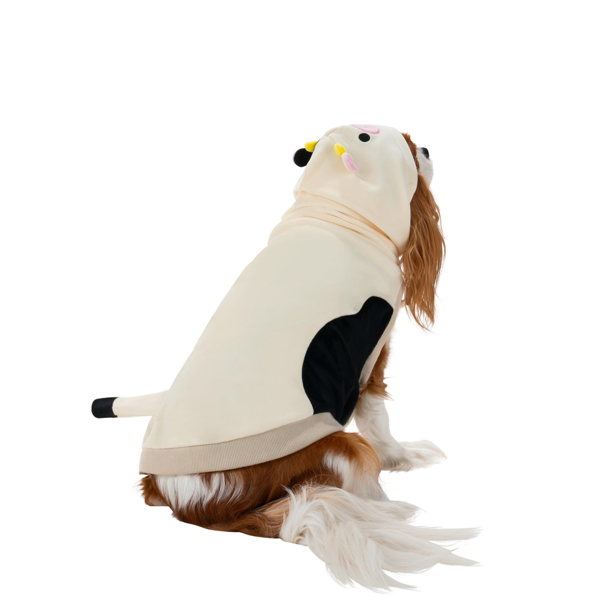 Squishmallows Original Connor The Cow Pet Hoodie - Ultrasoft Official Jazwares Pets Apparel (Small) Multicolor