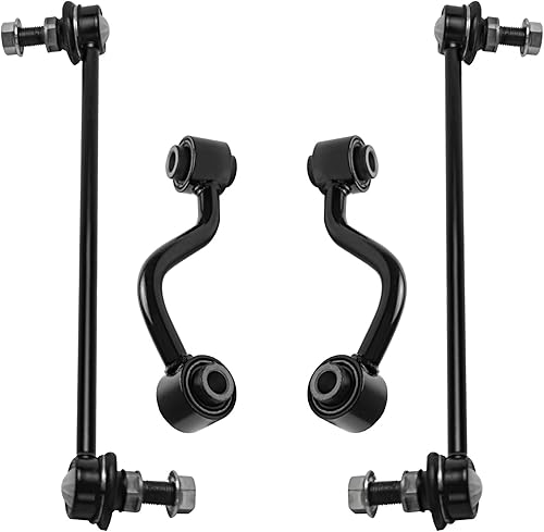 Miniatura 61 de Detroit Axle - 4 barras estabilizadoras para Jeep Grand Cherokee Commander 2005-2010 2006 2007 2008 2009 de repuesto delantero y trasero
