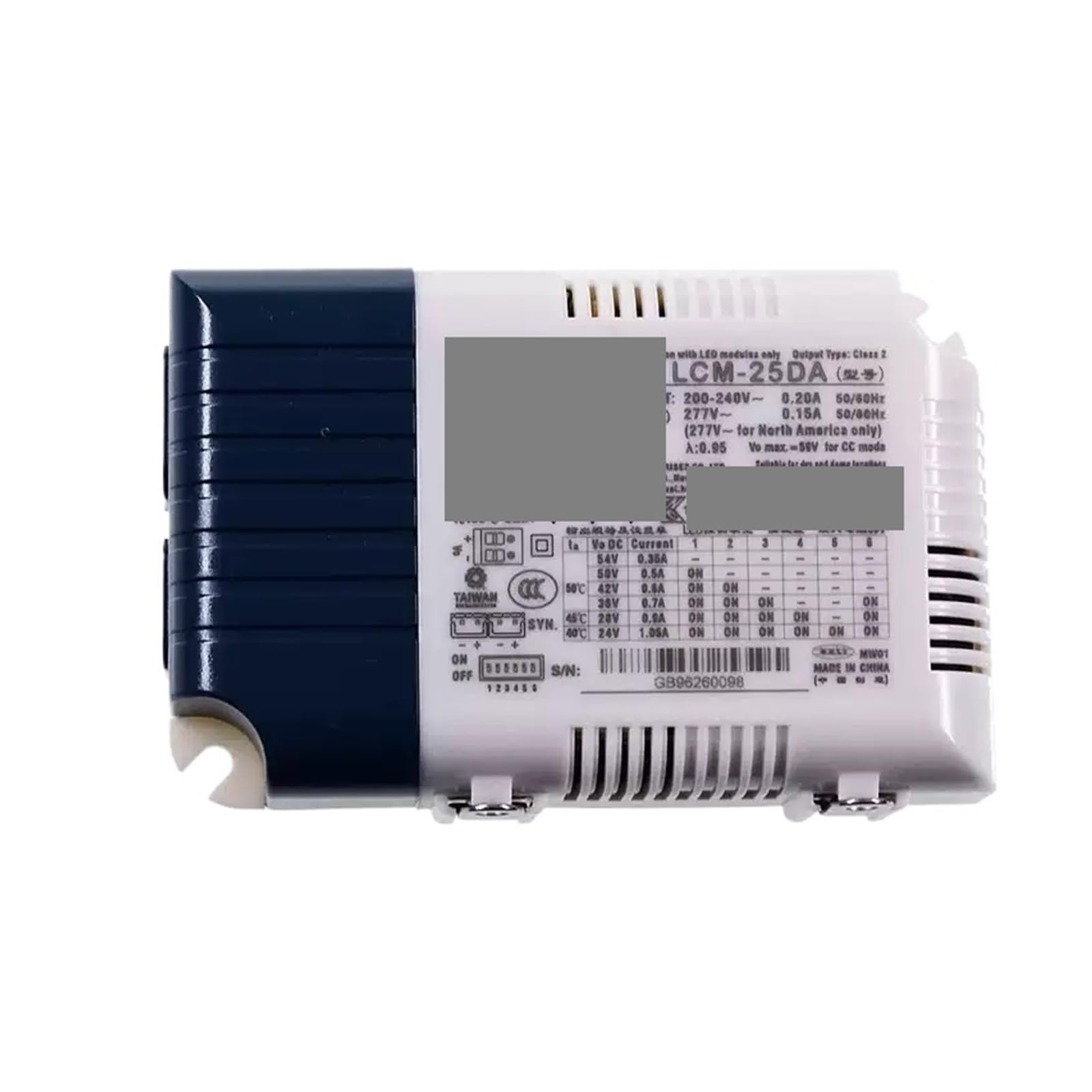 ZPFWDGBRH LCM-25DA 25W Multiple-Stage Constant Current Mode LED Driver