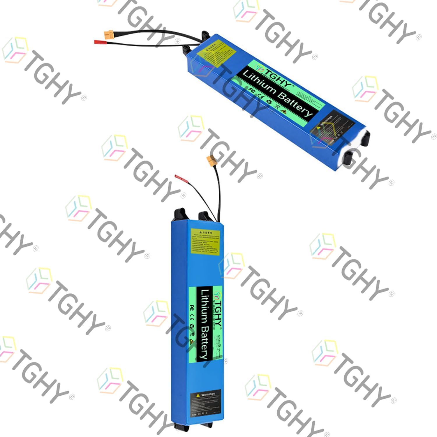TGHY Batteria al Litio da 36 Volt per Monopattino Elettrico, 36V 7.8AH 9AH 10.5AH, Rimovibile e Pieghevole, per Motori di Skateboard da 0-350W, con Caricabatterie Incluso.,36v9ah