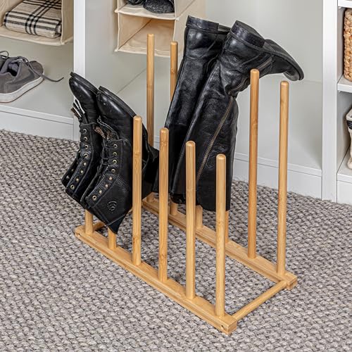 Rangement de bottes Household Essentials en bambou pour entrée ordonnée