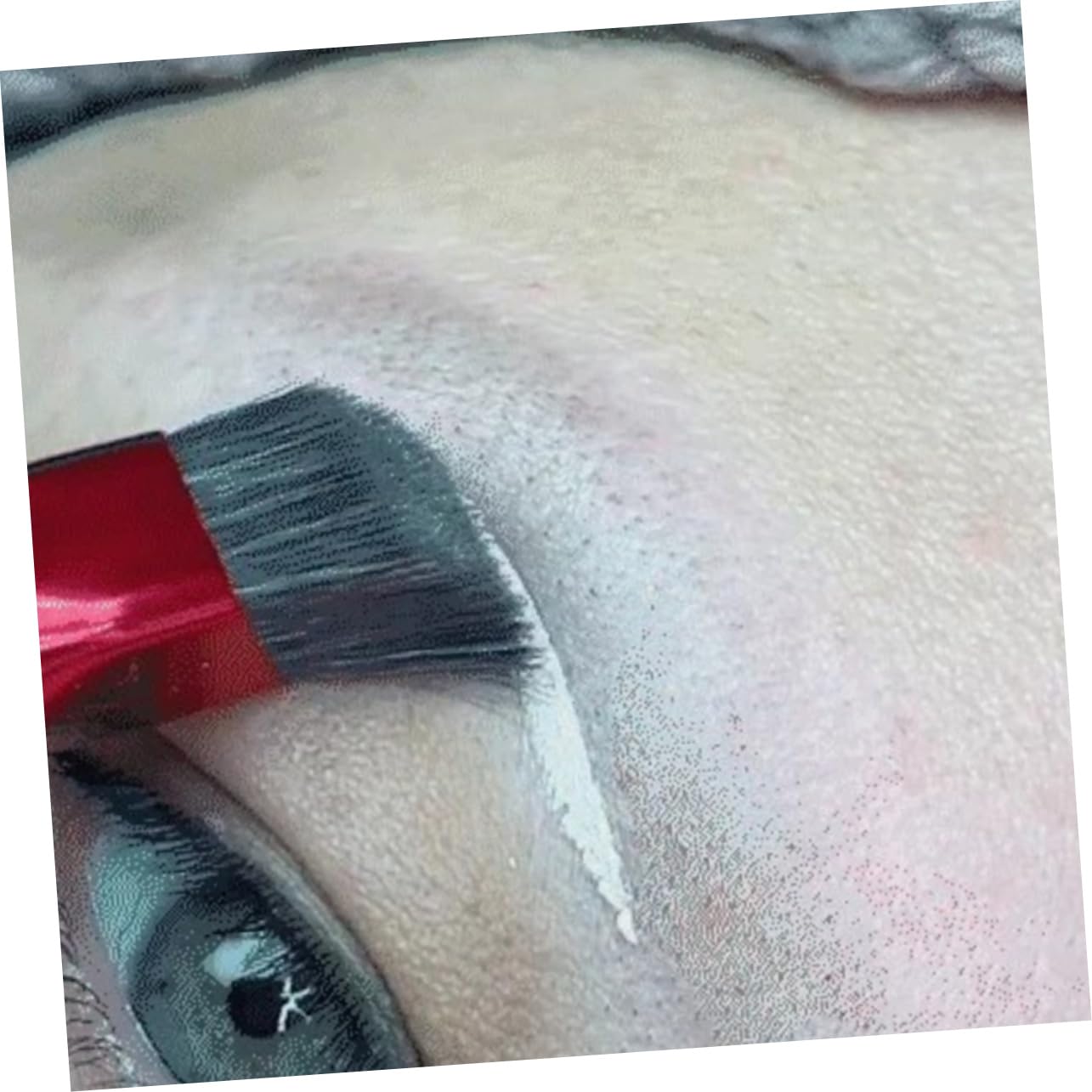 4 Set Elegante Set Trucco Da Donna Pennello Per Sopracciglia Angolato Pennello Bellezza Quotidiana 2 Pezzi * 4