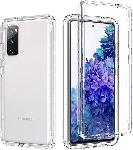 Miniatura 1 de Tothedu Funda de teléfono para Galaxy S20 FE 5G, Samsung S20 FE SM-G781U con protector de pantalla de vidrio templado, funda protectora transparente