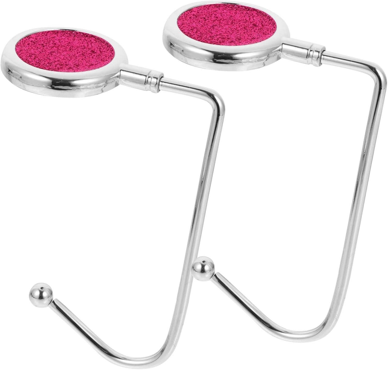 GALPADA 4pcs Backpack Hooks Handbag Hangers Desk Bag Holders Table Hooks Alloy Rosy