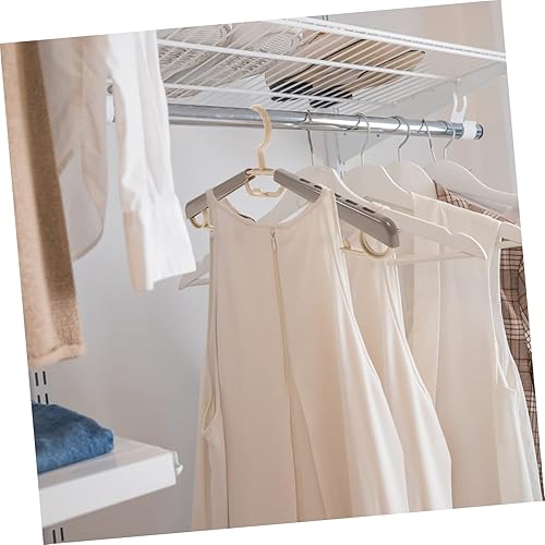Miniatura 8 de VALICLUD Perchas extensibles para niños pequeños, 10 piezas, colgador ajustable para mujer, Abs, corbata, tapizado, ajustable, colgador para abrigos