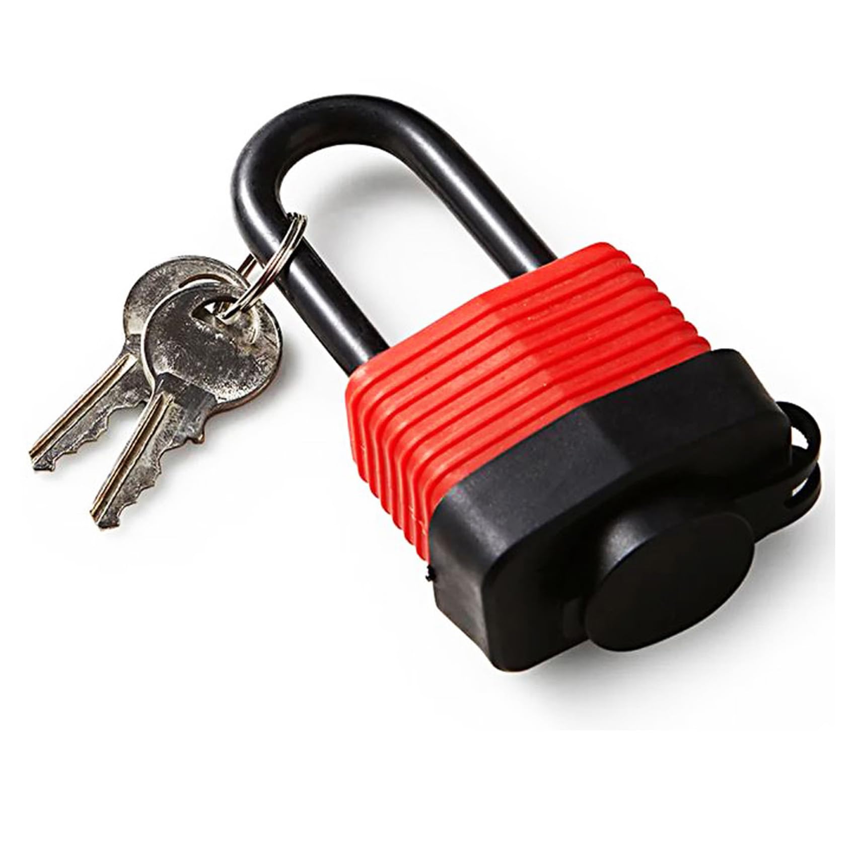 Marksman 40MM Plastic Coated Weather Proof Padlock | 2 Keys | 6mm
