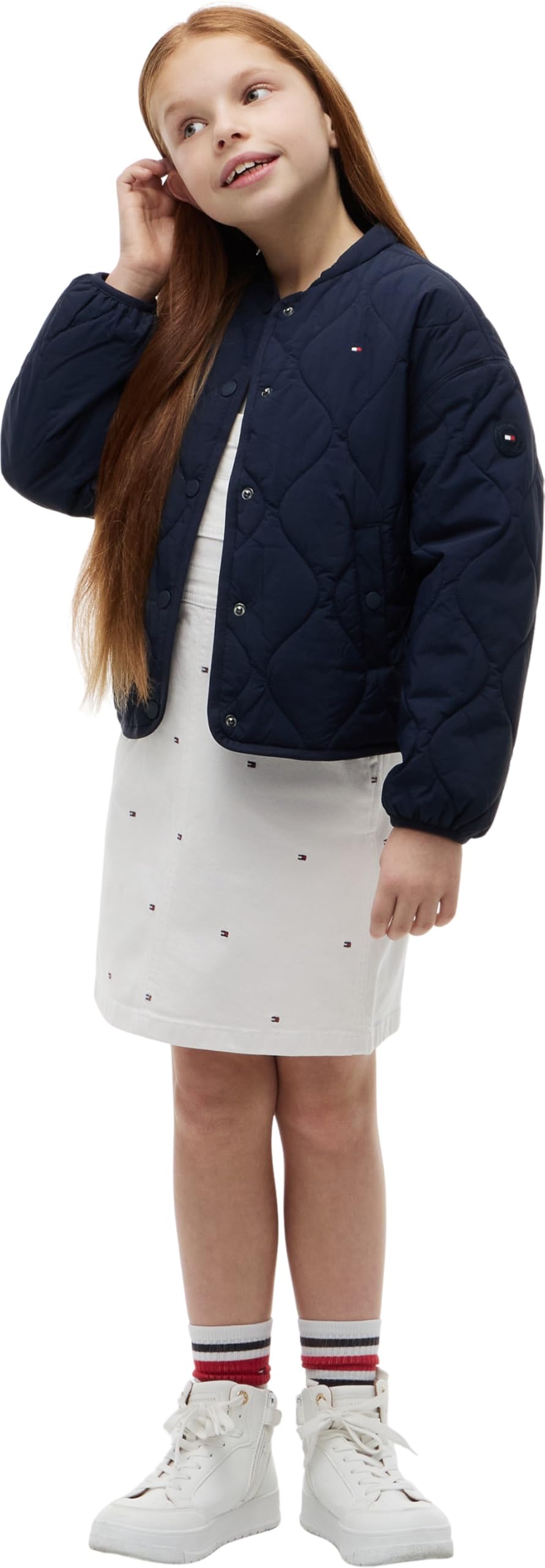 Tommy Hilfiger Mädchen Quilted Jacket Kg0kg09373 Andere Jacken