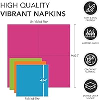 Vista 4 de Party Essentials Servilletas de papel de 2 capas, Servilleta para bebidas