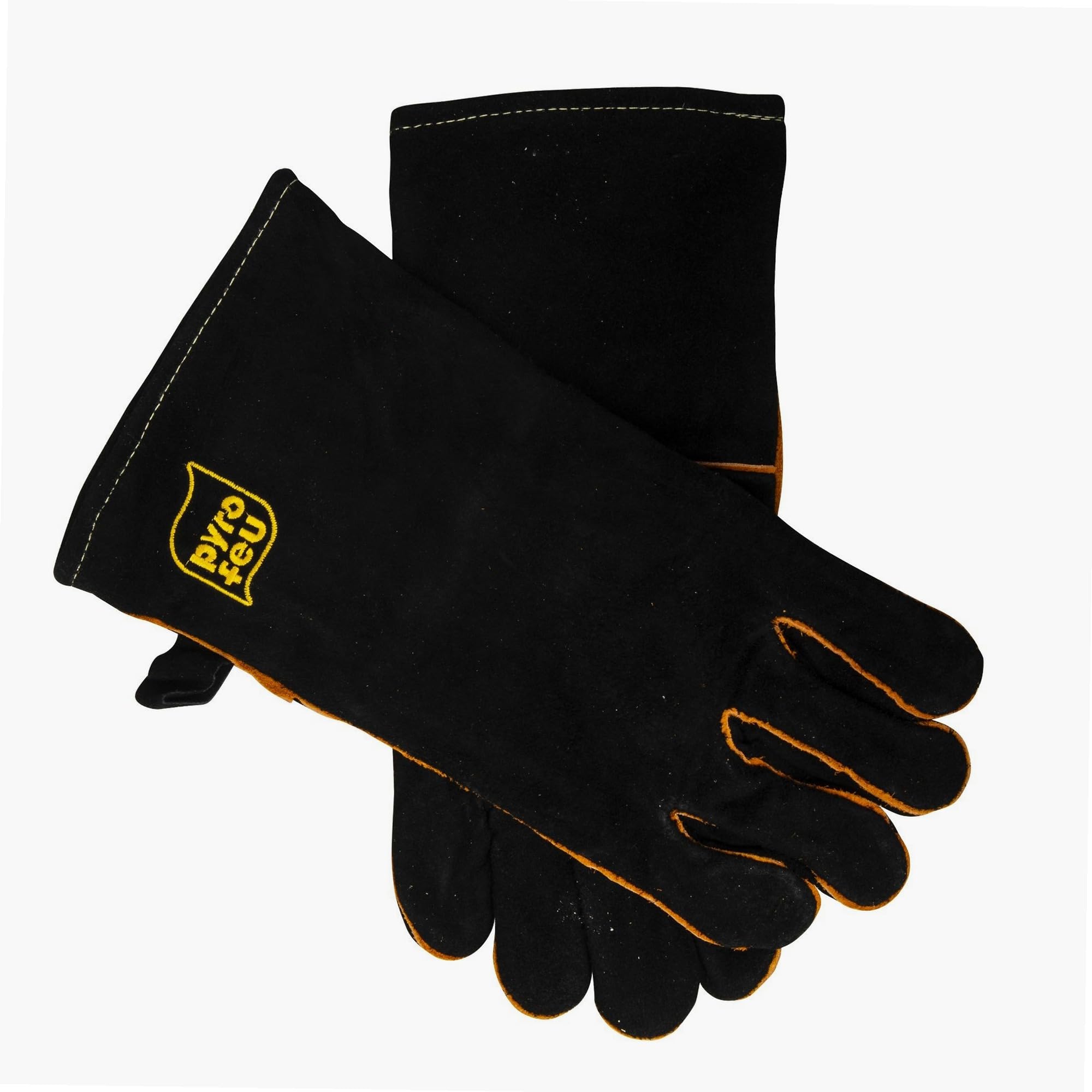 pyrofeu Paire de Gants en Cuir de Protection Anti Chaleur 320g/m2