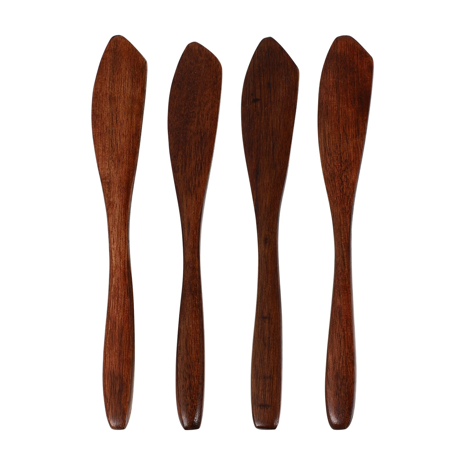 DOITOOL 4pcs Phoebe Jam Wooden Butter Butter Spreader Home Kitchen Supply Wood Butter Wood Bread Cream Wood Cutter Jam Spreader Cream Spreader