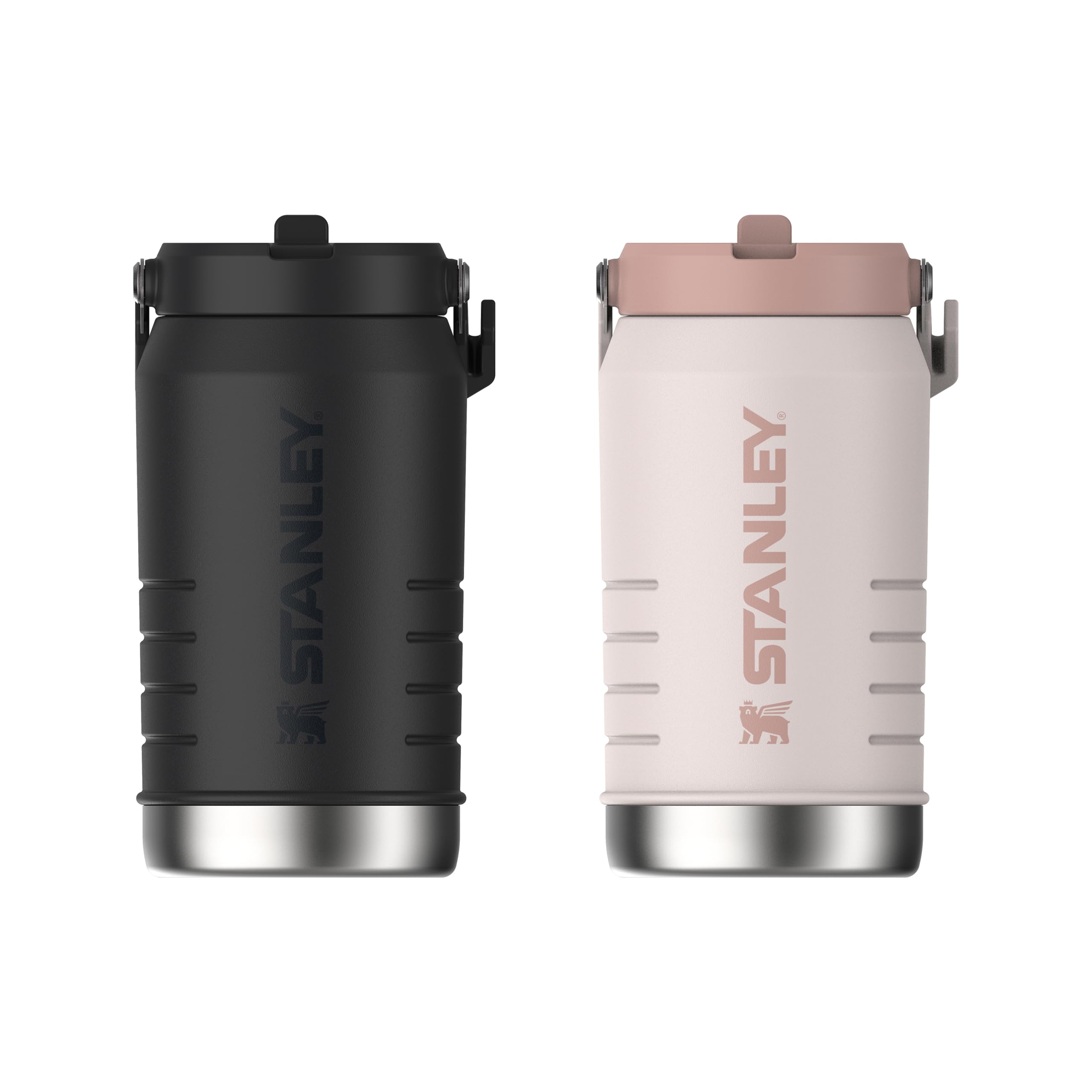 Stanley 1913 IceFlow Flip Straw 2.0 Jug 1.9L - Rose Quartz | Kühlt 20 Std. - 4 Tage eisgekühlt - Auslaufsicher - BPA-frei - Spülmaschinenfest