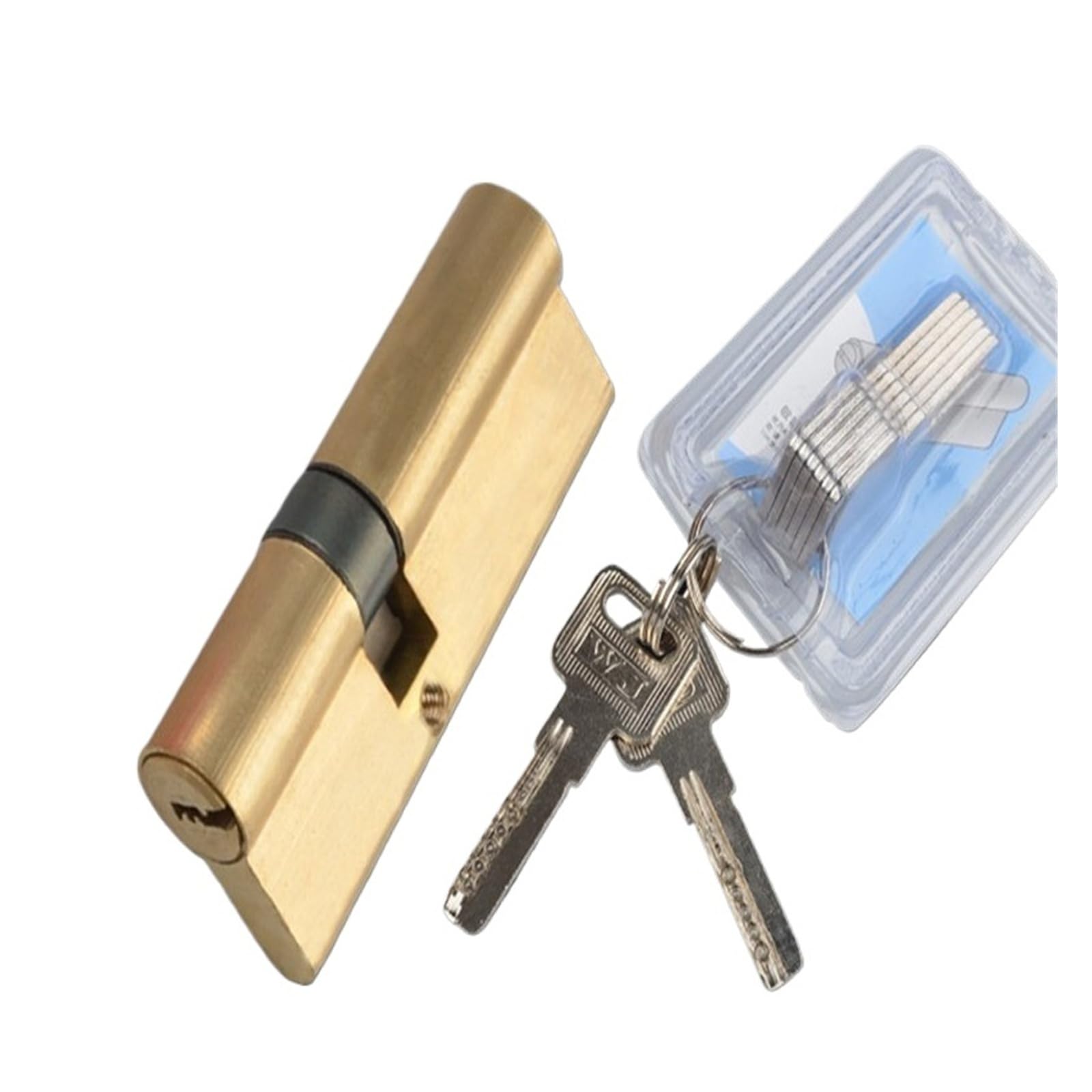 Euro Cylinder Lock 65 70 80 90 115mm AB Key Anti-Theft Entrance Brass Extended Core 10050-50(95(32.5-62.5))