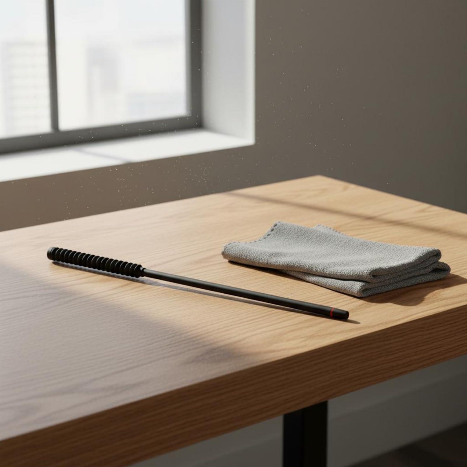 Amagogo Bacchetta Pulizia Flauto Scovolino Strumento Cura Strumenti a Fiato Accessorio Musica Manico Ergonomico a Spirale Copertura in Microfibra Doppia