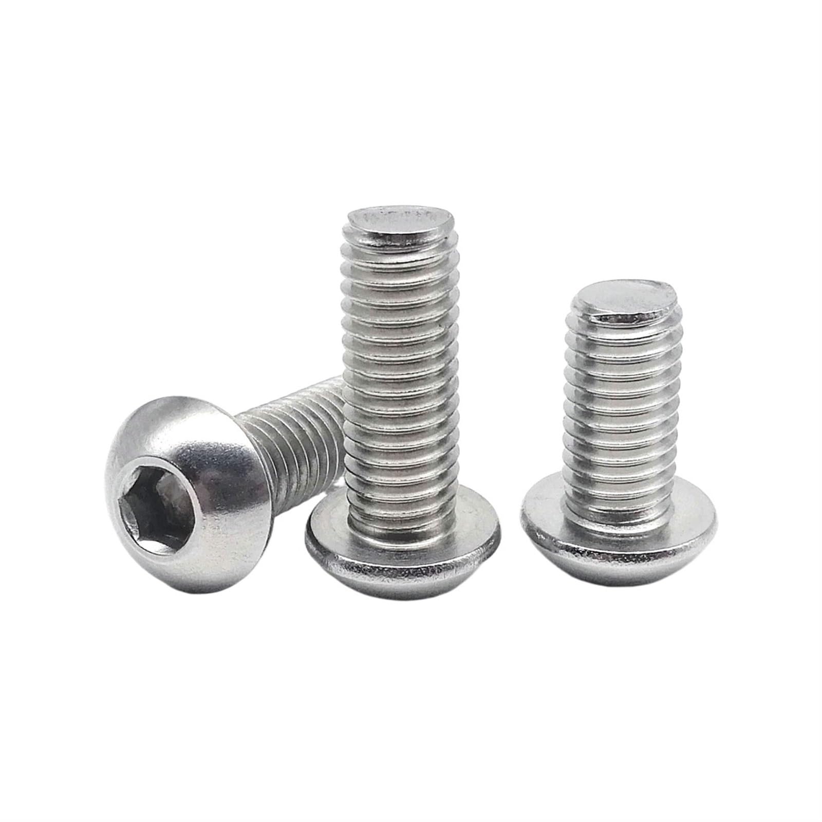 Ctongrun-Bulloni a testa cilindrica M3 M4 M5 M6 M8 M10 316 A4 Stainless Steel Hexagon Socket Bolt Hexagon Socket Head Button Screw Durevole e resistente(14mm,M8 5pcs)