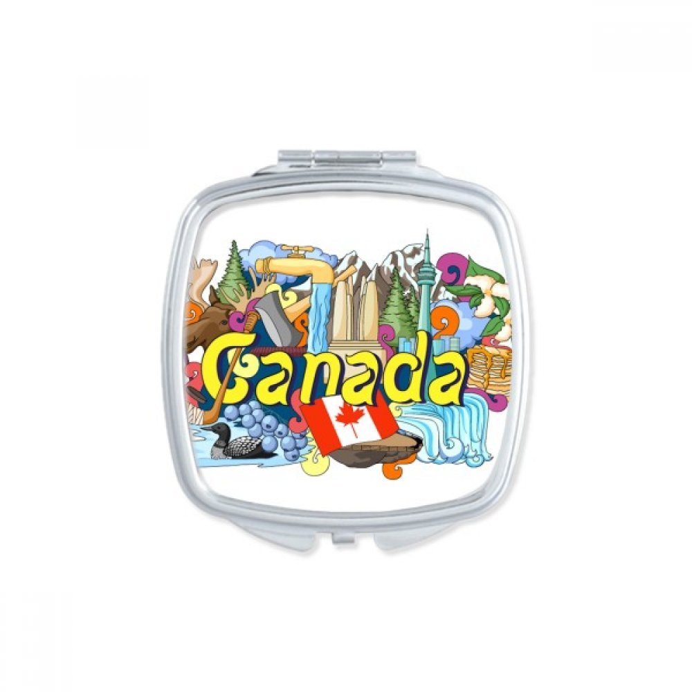 Miroir de poche Canada portable pour corriger le maquillage en public