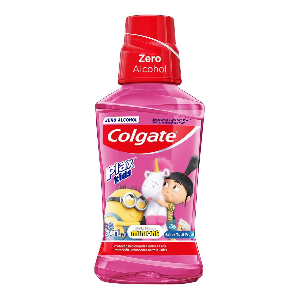 Enxaguatório Antisséptico 250 ml Kids Tutti-Frutti Unit, Plax, Branco