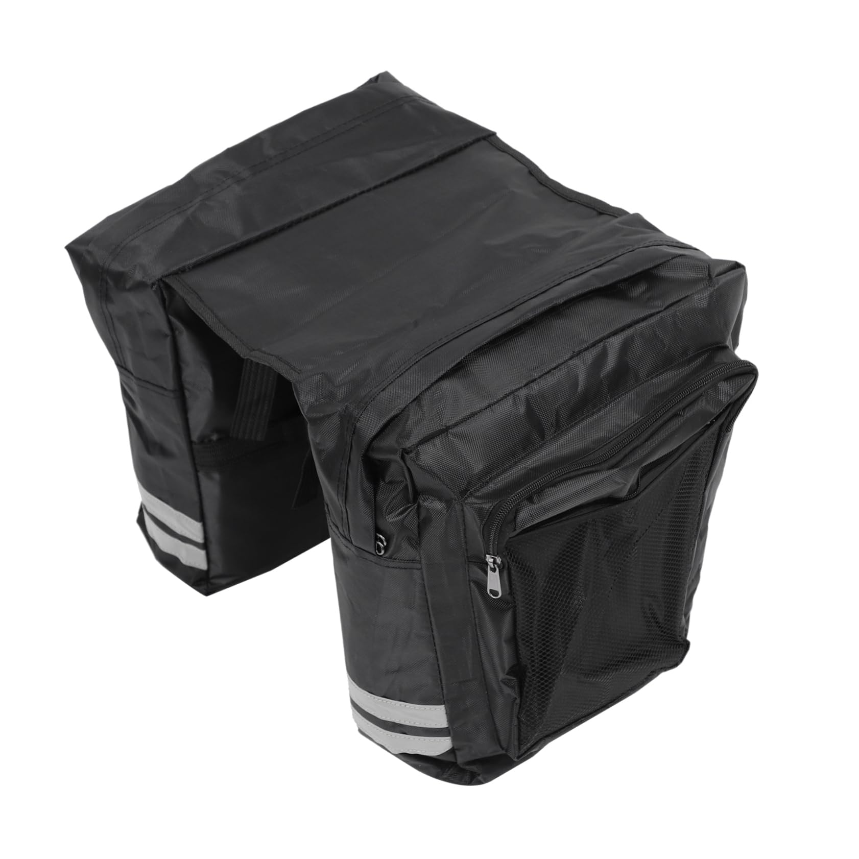 TOYANDONA Borsa Posteriore per Portapacchi Bici, Capiente, Pvc, Nero