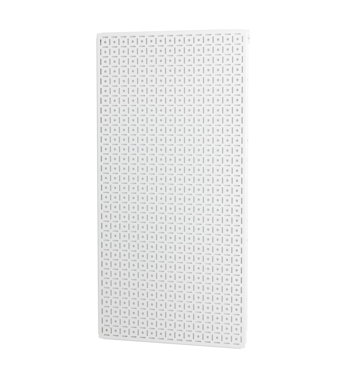 OmniWall 18 Gauge Galvanneal Metal Pegboard 16'' x 32'' OmniPanel (Includes Cleats) for Tools, Black (White)