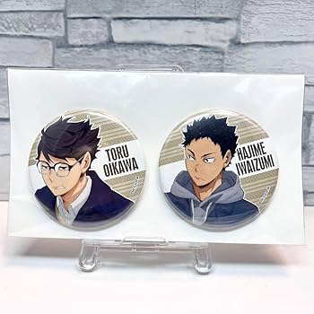 Amazon.co.jp: ハイキュー 及川徹 岩泉一 缶バッジセット 私服 : おもちゃ