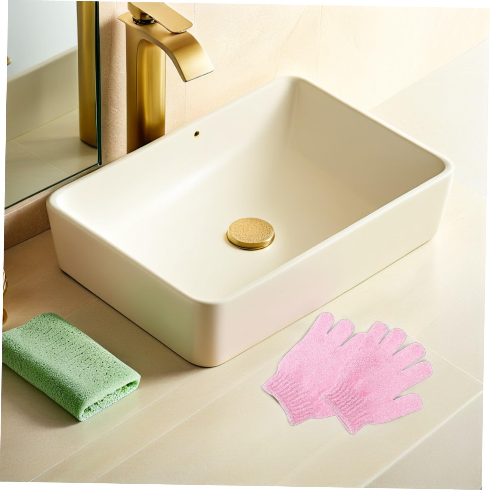 16 Paia Guanti Esfolianti Corpo in Nylon Guanto Doccia Cinque Dita con Polsino Elastico Guanti da Bagno Spa per Uomo Donna Lavabili in Lavatrice Esfoliazione Delicata e Duratura