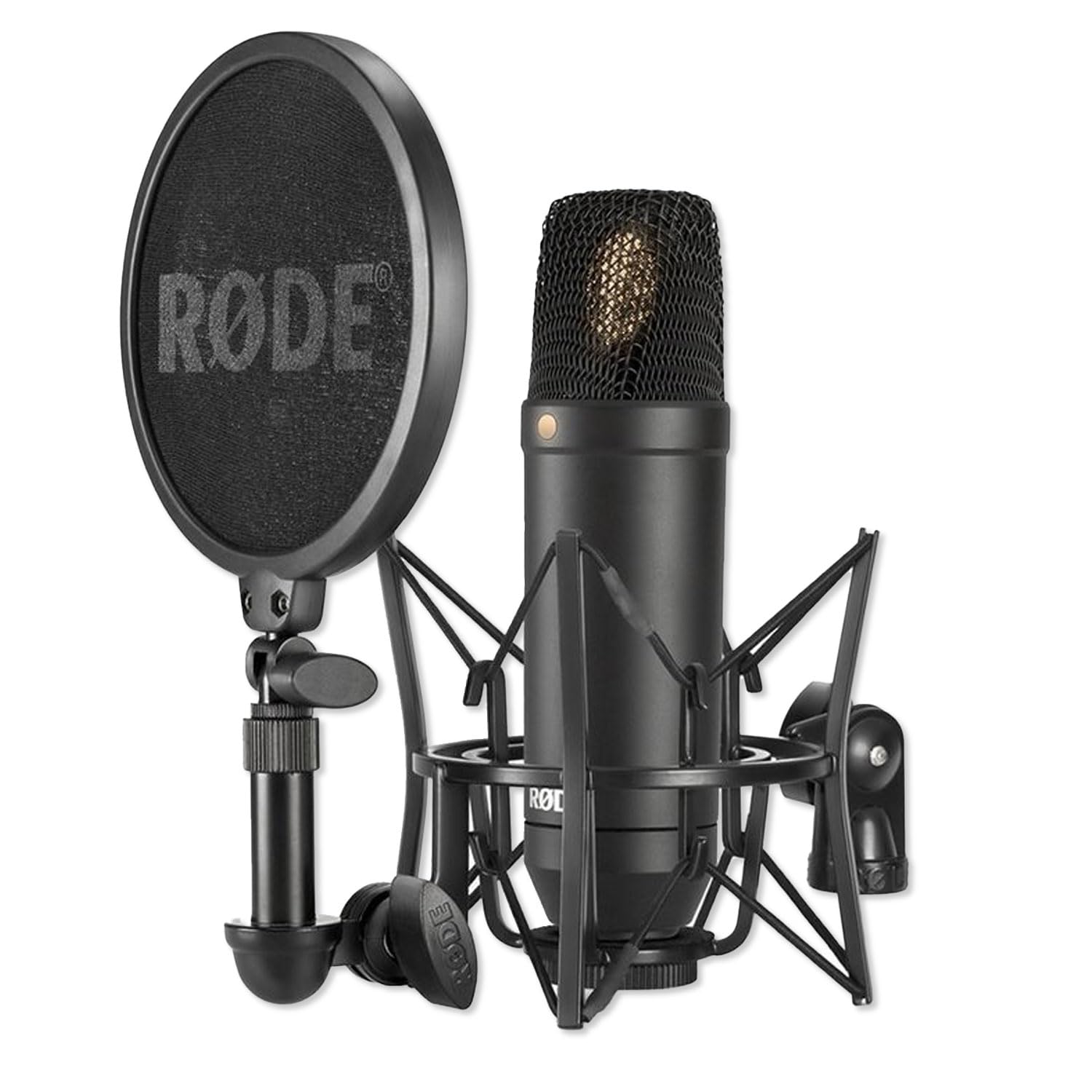 Rode NT1-Kit Studio-Mikrofon mit AI-1 Interface und keepdrum WS2 Popschutz