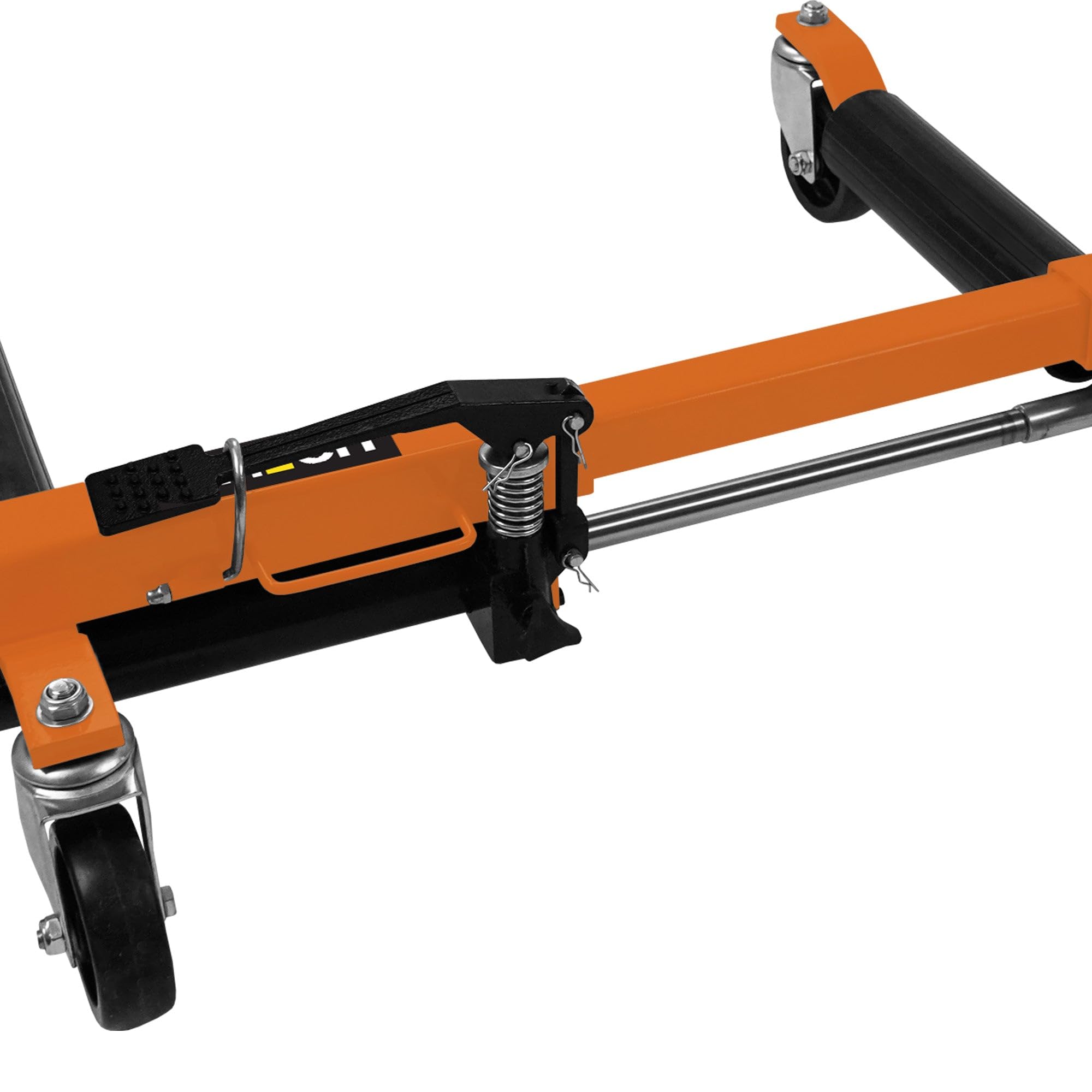 Set de 4 Patines de Posicionamiento Vehículos y Equipos | Elevación h/ 30.5cm | Soporta Neumáticos de h/ 10" | Capac. de 680 kg c/u | Permite giro 360° | Ideal Reparación de Autos Movimiento de Equipo
