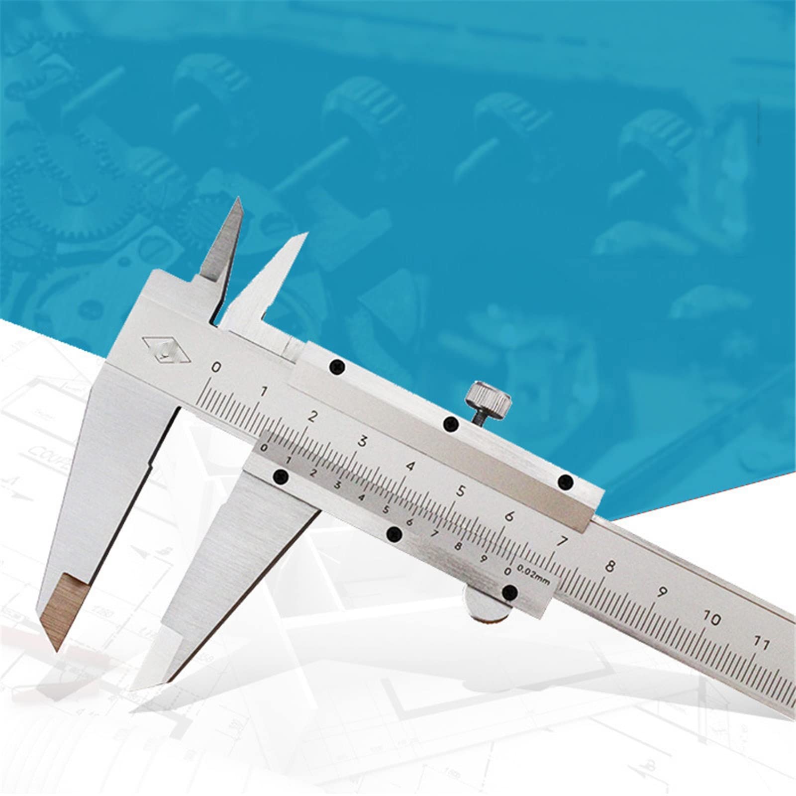 Digitaler Elektronischer Messschieber, Nonius, Für Industrie, Büro, Heimwerken, Für Haushalt Und Industrie,Silver-0-150mm