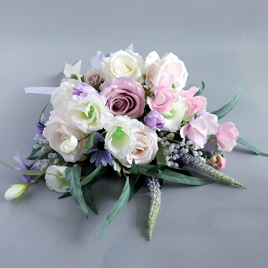 Bouquet da Damigella d'Onore per la Sposa, Bouquet di Fiori Artificiali, centrotavola rustici per Decorazioni da tavola.