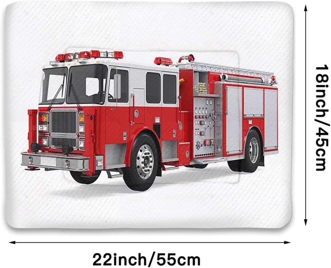 review Red Silver Pet Self-Warming Convertible Cuddle Bed Cars Big Fire Truck Sports Super Soft Plush Dog Crate Pad for Travel or Home Car Designed 18
