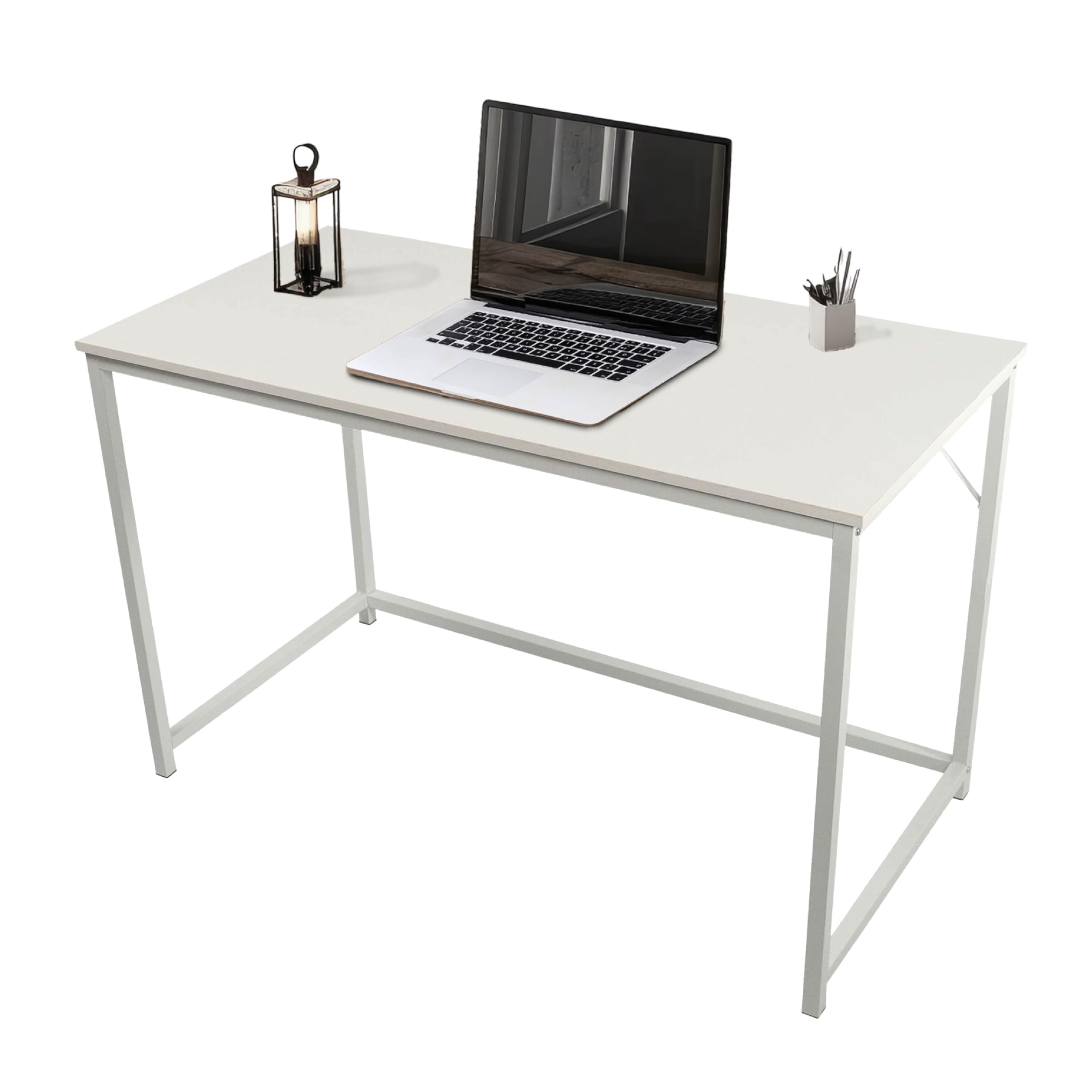 Direct Online Houseware Rustic Computer Desk (White, 120 x 60 CM)