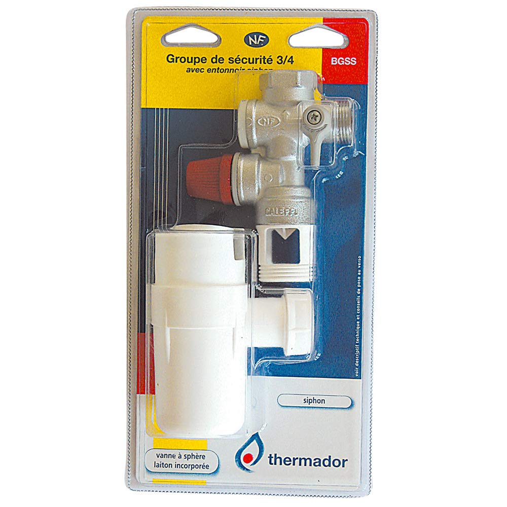 groupe de sécurité - pour chauffe eau - avec siphon - thermador bgss