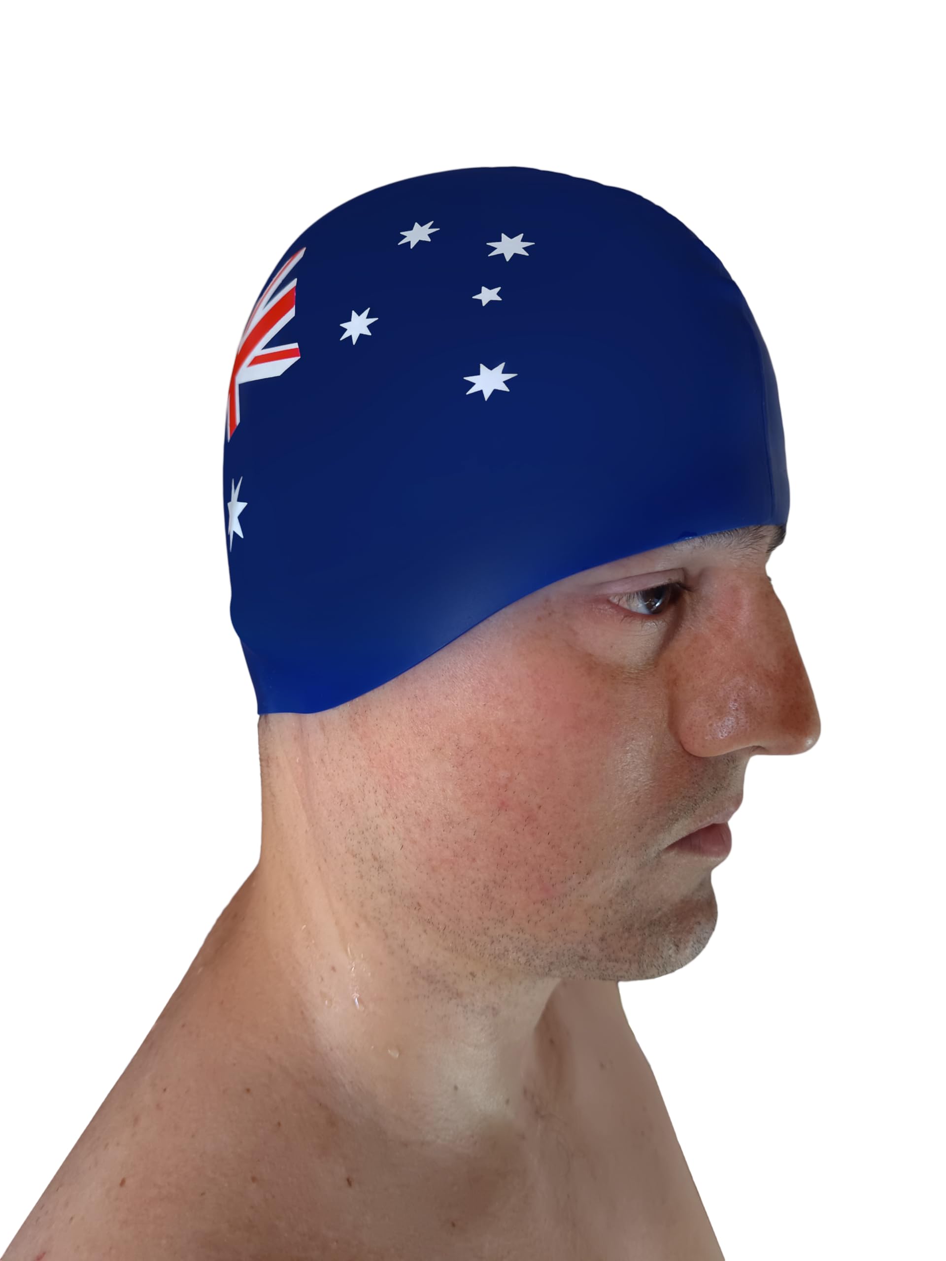 Sargoby Fitness UK Swim Cap Adult Standard-Size for Competitive or Recreational Swimmer Looking for more speed South Africa Rainbow Australia (Australia) - Image 4